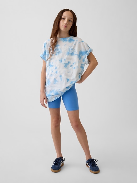 L'image numéro 1 présente Short de vélo à taille rabattable pour Enfant