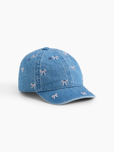 Baby & Toddler Bow Denim Baseball Hat