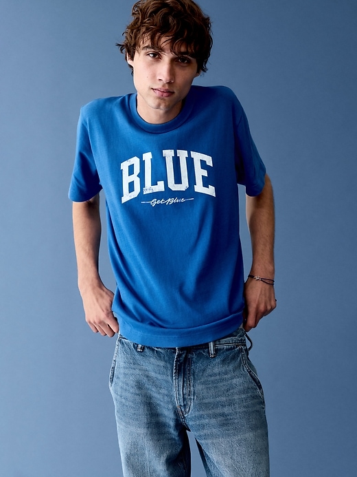 Image number 8 showing, Get Blue Relaxed Logo T-Shirt