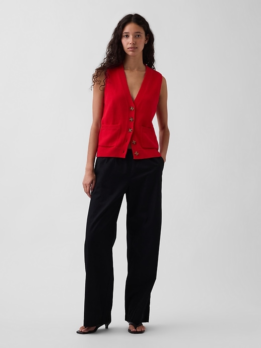 Image number 2 showing, 100% Cotton Pocket Sweater Vest