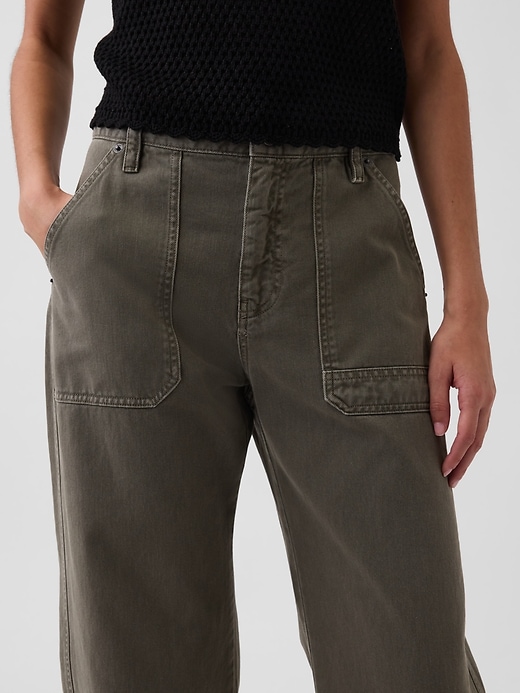 Image number 5 showing, Mid Rise Slim Barrel Utility Pants