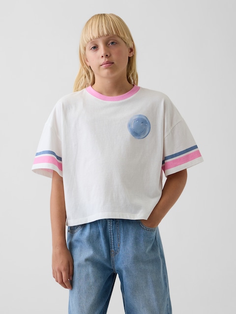 T-SHIRT SURDIMENSIONNÉ COUPE DROITE À IMPRIMÉ POUR ENFANT