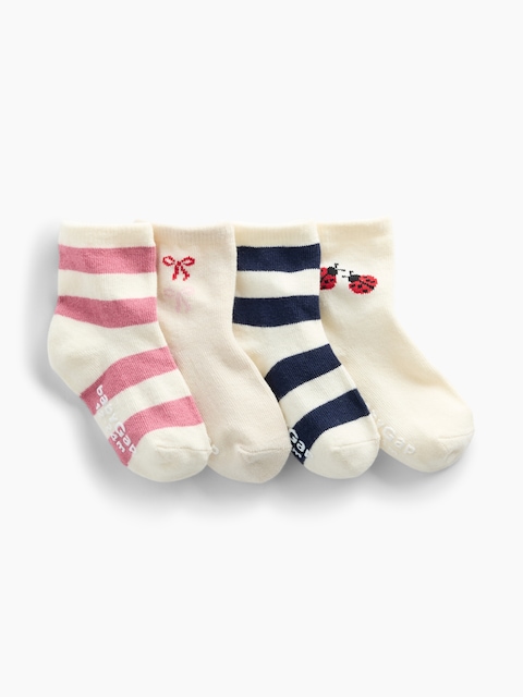 CHAUSSETTES POUR BÉBÉ ET TOUT-PETIT (PAQUET DE 4 PAIRES)