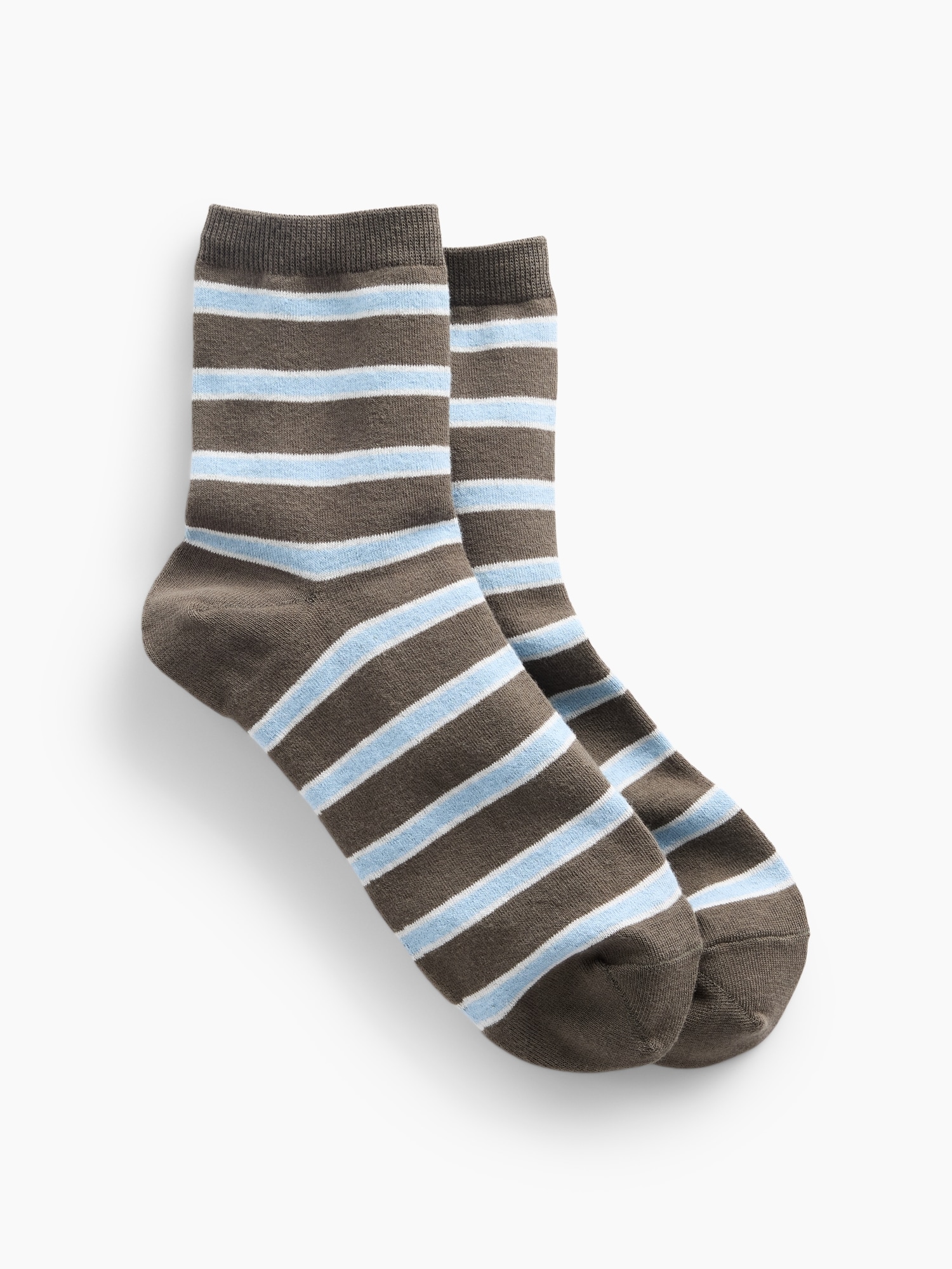 Stripe Half Crew Socks