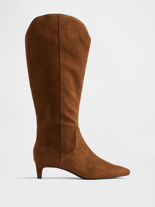 L'image numéro 1 présente Bottes hautes pointues à talon bobine