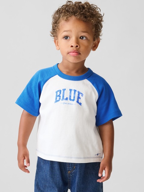 T-SHIRT À MANCHES RAGLAN GET BLUE POUR BÉBÉ ET TOUT-PETIT