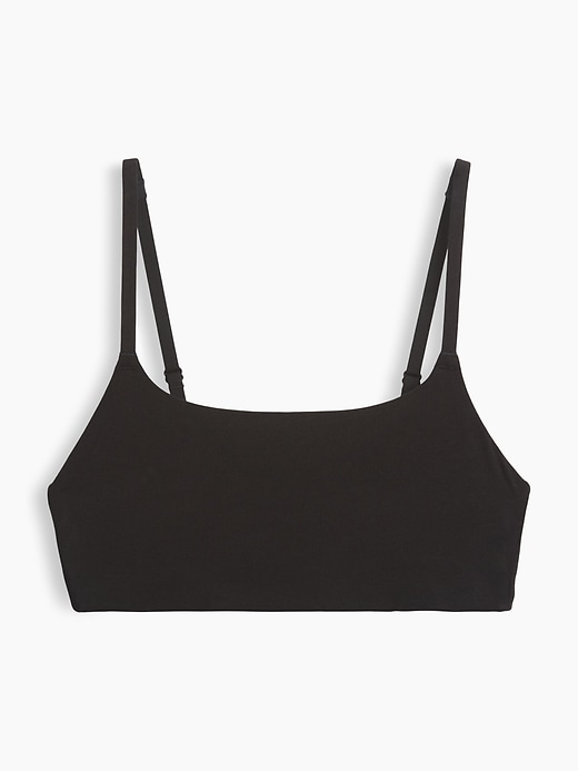 L'image numéro 6 présente Soutien-gorge léger à encolure dégagée en coton biologique extensible PureDouceur