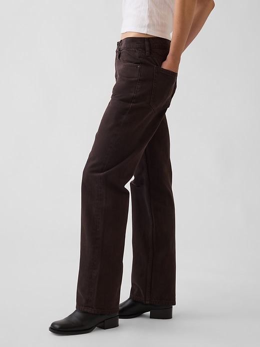 Image number 3 showing, Mid Rise Straight Taper Jeans