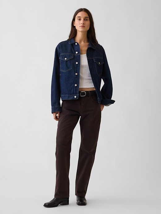 Image number 6 showing, Mid Rise Straight Taper Jeans