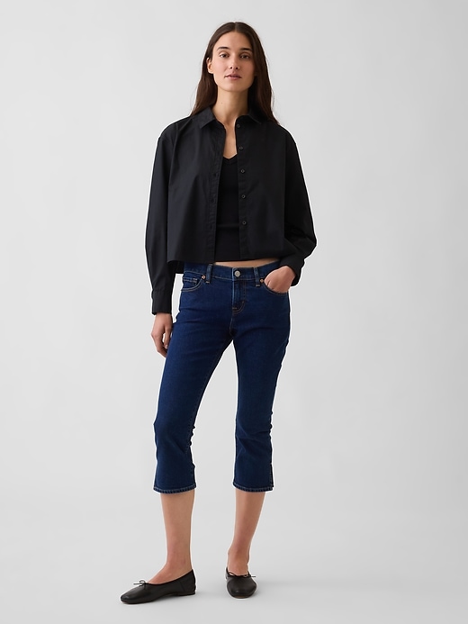 L'image numéro 1 présente Jean capri à taille basse