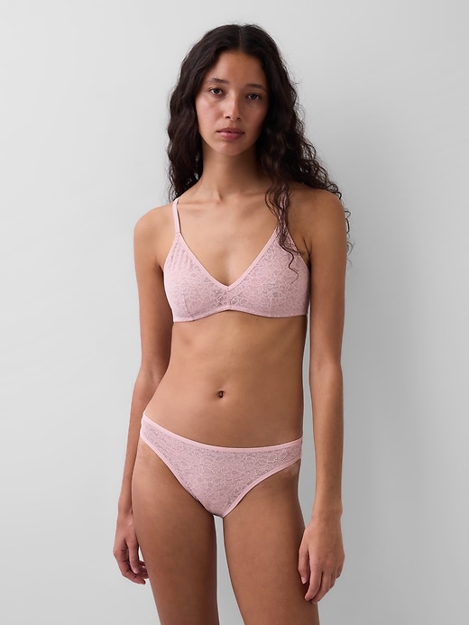 Image number 1 showing, Lace Plunge Bralette