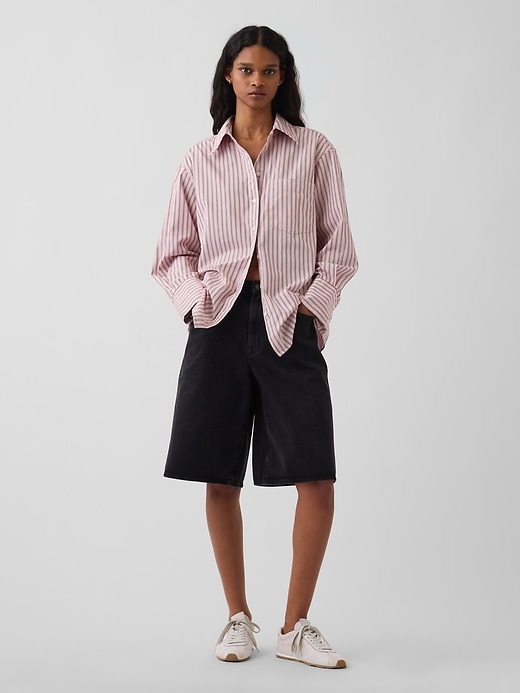 Image number 2 showing, Organic Cotton Poplin Big Shirt