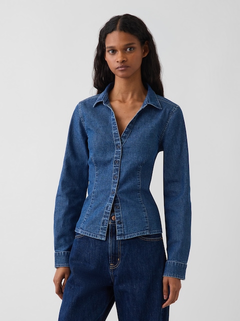 Denim Fitted Shirt