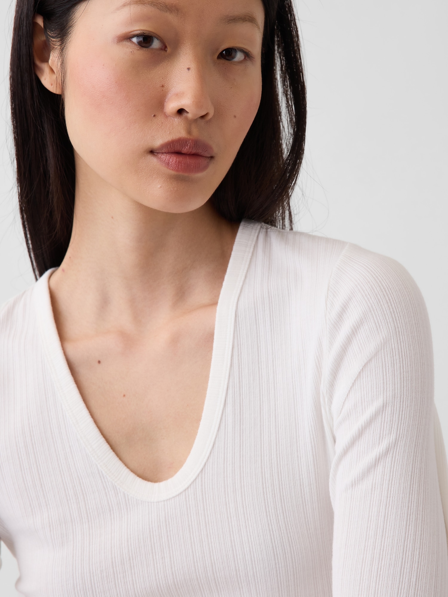 Sheer Modern Rib T-Shirt