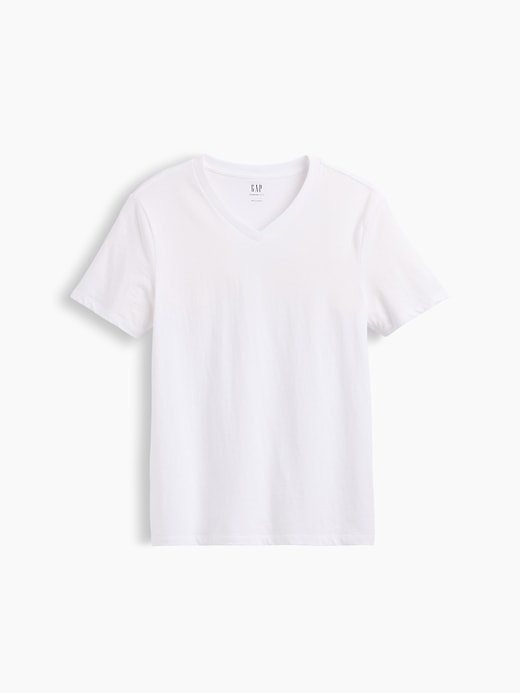 Image number 5 showing, Cotton Jersey V-Neck T-Shirt