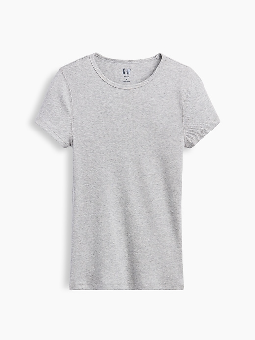 L'image numéro 6 présente T-shirt côtelé moderne