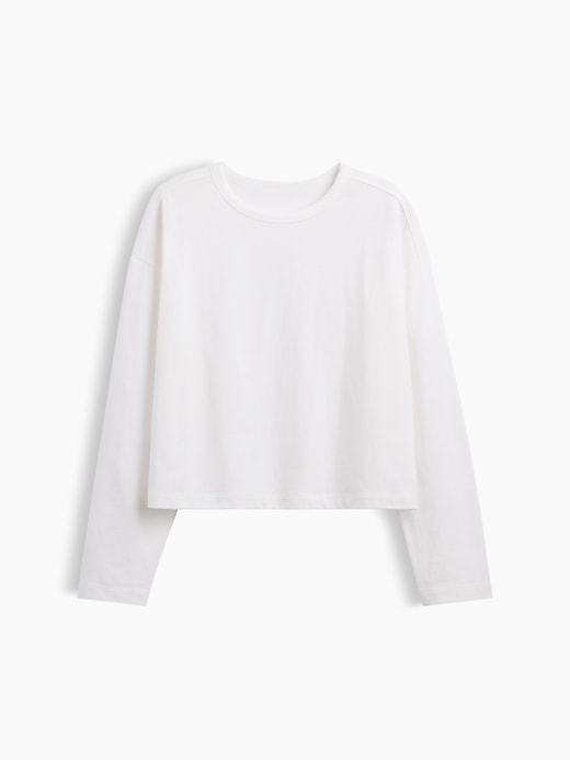 L'image numéro 6 présente T-shirt surdimensionné court en tricot