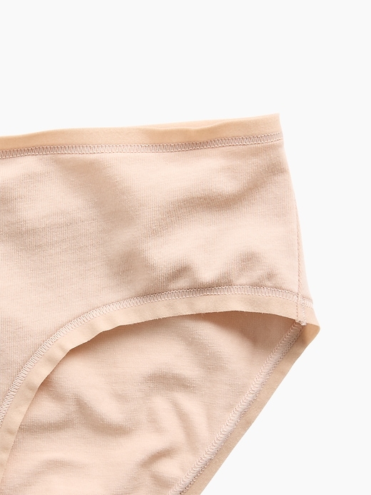 L'image numéro 3 présente Culotte taille basse en coton biologique extensible PureDouceur