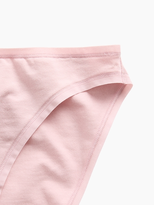 L'image numéro 3 présente Culotte bikini en coton biologique extensible PureDouceur