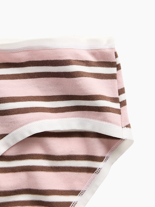 L'image numéro 3 présente Culotte taille basse en coton biologique extensible ultra-doux