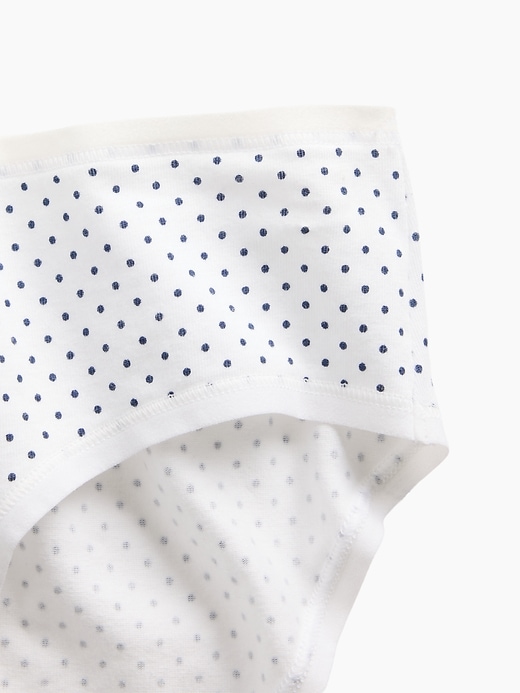 L'image numéro 3 présente Culotte taille basse en coton biologique extensible PureDouceur