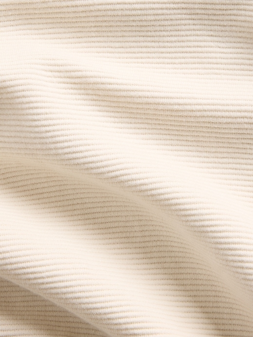 L'image numéro 4 présente Chandail surdimensionné à demi-glissière en coton texturé