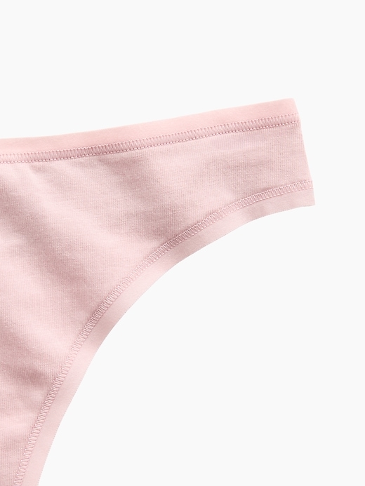 L'image numéro 3 présente Tanga en coton biologique extensible PureDouceur