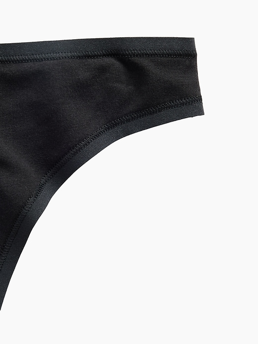 L'image numéro 3 présente Tanga en coton biologique extensible PureDouceur