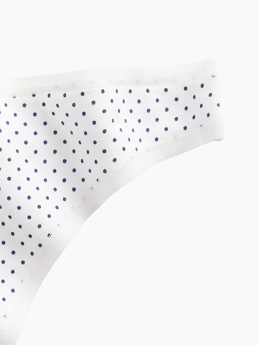 L'image numéro 3 présente Tanga en coton biologique extensible PureDouceur