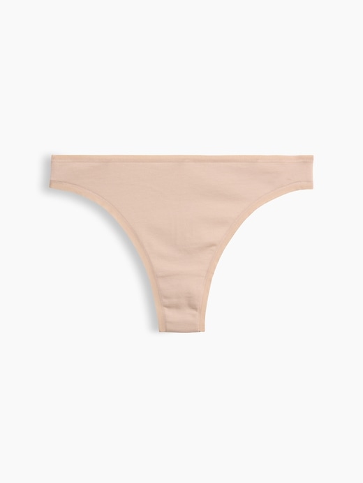 L'image numéro 5 présente Tanga en coton biologique extensible PureDouceur