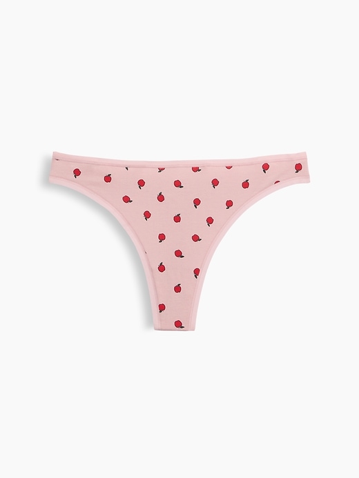 L'image numéro 5 présente Tanga en coton biologique extensible PureDouceur
