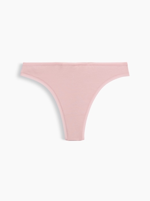 L'image numéro 5 présente Tanga en coton biologique extensible PureDouceur