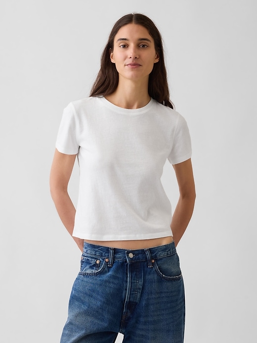 Image number 1 showing, 100% Cotton Authentic Shrunken T-Shirt
