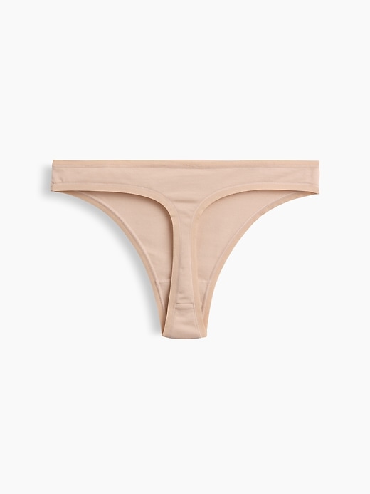 L'image numéro 6 présente Tanga en coton biologique extensible PureDouceur