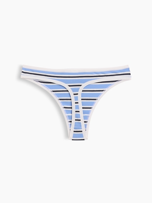 L'image numéro 5 présente Tanga en coton biologique extensible PureDouceur