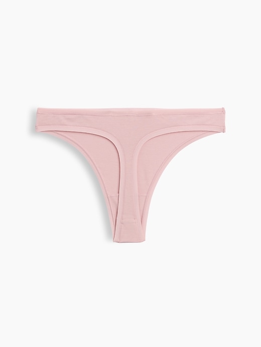 L'image numéro 6 présente Tanga en coton biologique extensible PureDouceur