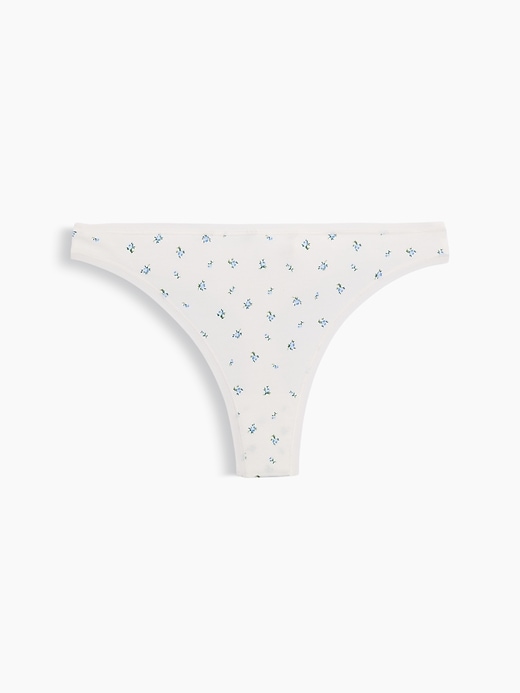 L'image numéro 4 présente Tanga en coton biologique extensible PureDouceur