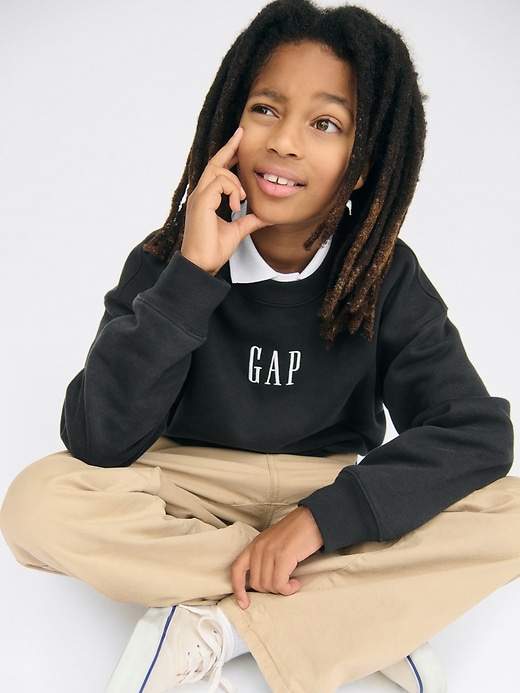 Image number 6 showing, Kids VintageSoft Relaxed Logo Sweatshirt