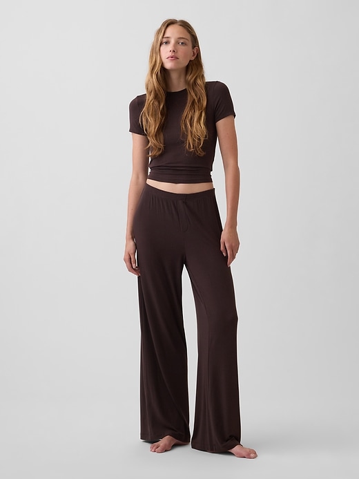 Image number 1 showing, Softest Modal Rib PJ Pants