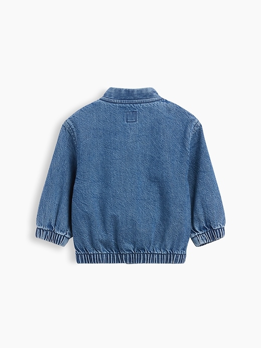 Image number 2 showing, Baby Denim Brannan Bear Varsity Logo Jacket