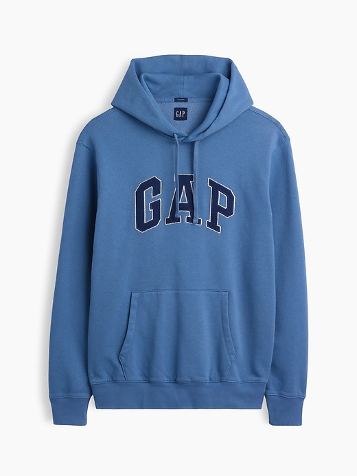 L'image numéro 5 présente Chandail à capuchon VintageDoux avec logo incurvé pour Adulte