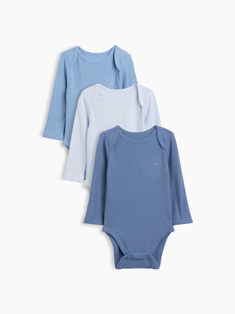 Baby First Favorites TinyRib Pocket Bodysuit (3-Pack)