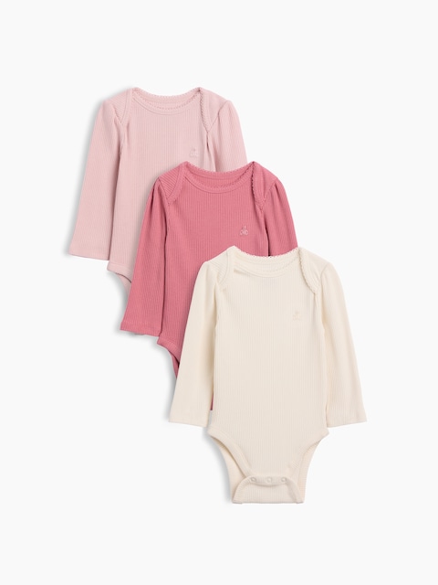 Baby First Favorites TinyRib Bodysuit (3-Pack)