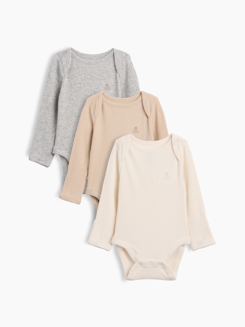 Baby First Favorites TinyRib Bodysuit (3-Pack)
