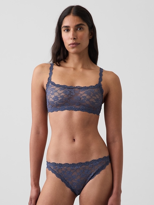L'image numéro 1 présente Soutien-gorge léger en dentelle texturée