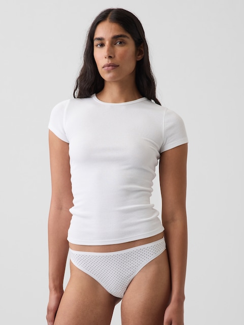 SoftMade Organic Stretch Cotton Thong