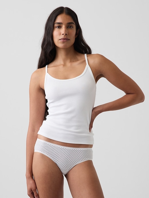 L'image numéro 1 présente Culotte taille basse en coton biologique extensible PureDouceur