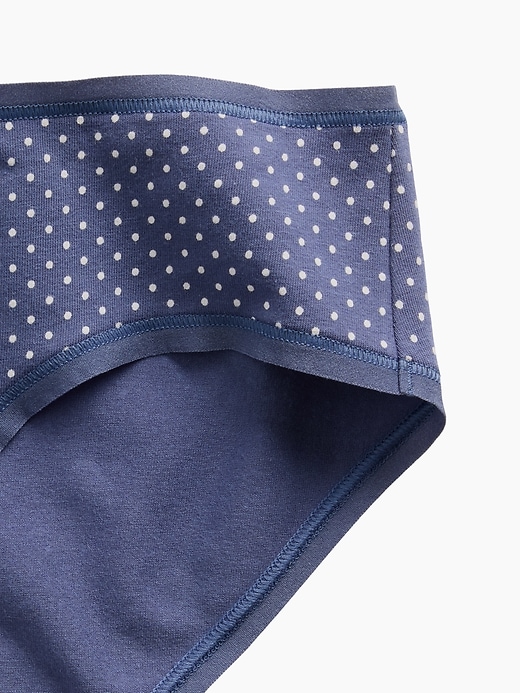 L'image numéro 3 présente Culotte taille basse en coton biologique extensible PureDouceur