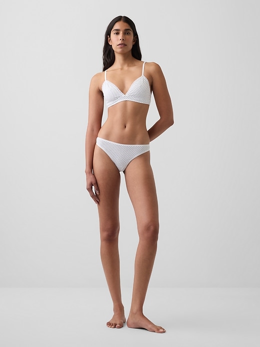 L'image numéro 4 présente Tanga en coton biologique extensible PureDouceur