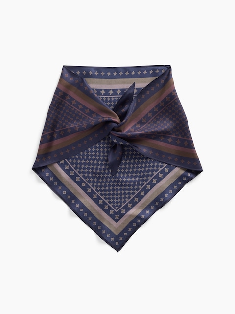 100% Silk Oversized Triangle Bandana Scarf